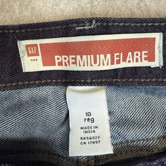 GAP premium flare jeans dark wash women’s 10 regular festival hippie retro - Picture 2 of 8